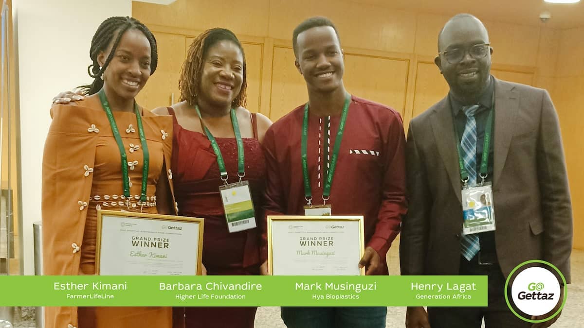 Generation Africa awards US$100,000 to two young agripreneurs from Kenya and Uganda in the fourth annual GoGettaz Agripreneur Prize Competition at the African Green Revolution Forum Summit in Kigali, Rwanda.